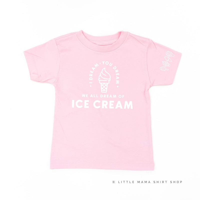 I Dream of Ice Cream - Ice Cream Sleeve Detail - Child Tee