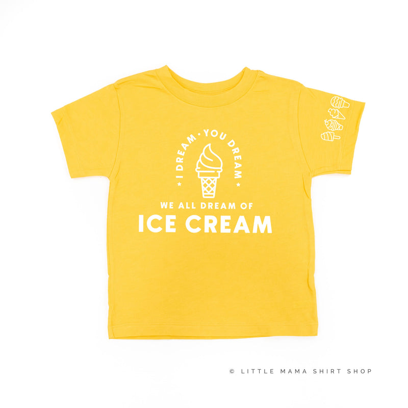 I Dream of Ice Cream - Ice Cream Sleeve Detail - Child Tee