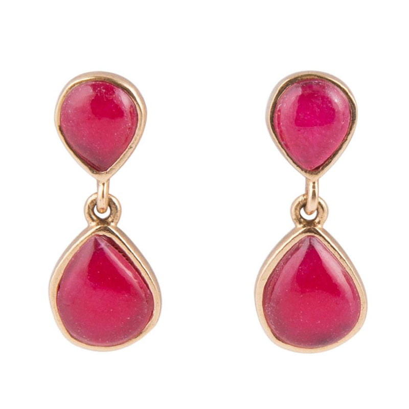Drip to Drip Ruby Onyx Earrings