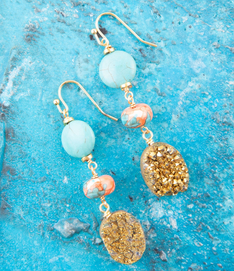 Druzy Drops Earrings