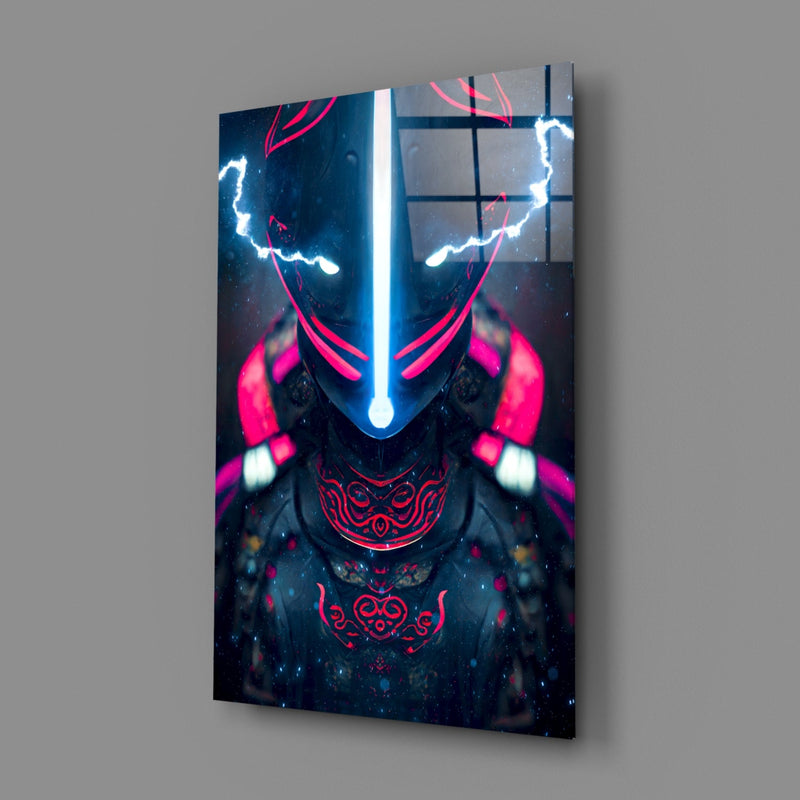 Thunder Fighter Glass Wall Art  || Designer Collection