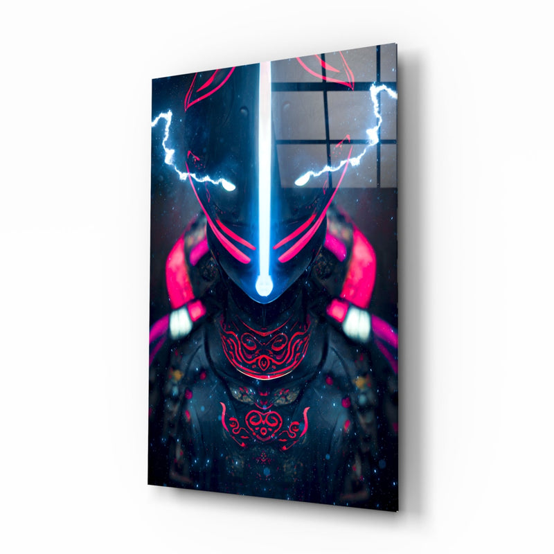 Thunder Fighter Glass Wall Art  || Designer Collection