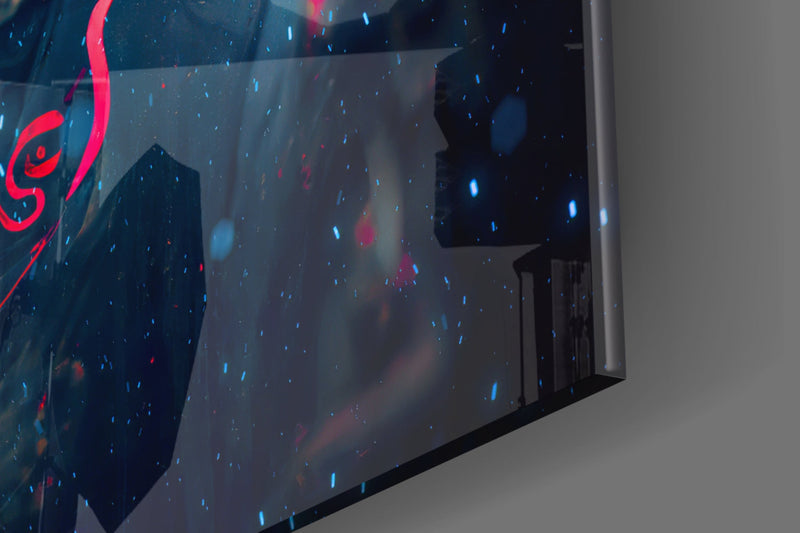 Thunder Fighter Glass Wall Art  || Designer Collection