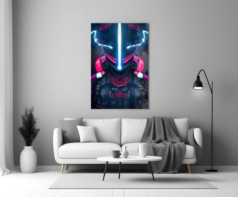 Thunder Fighter Glass Wall Art  || Designer Collection