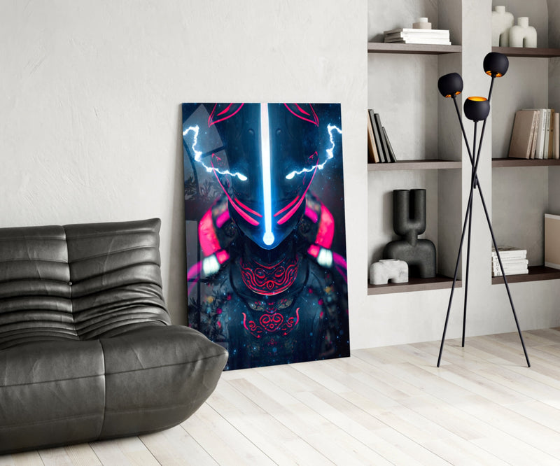 Thunder Fighter Glass Wall Art  || Designer Collection