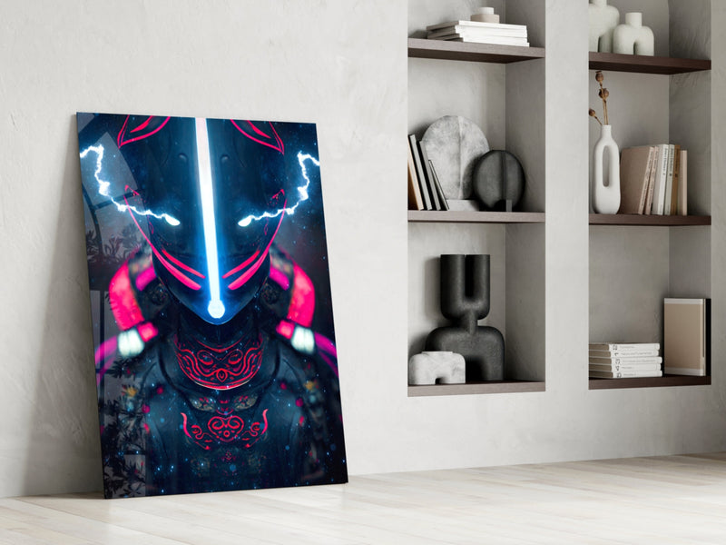 Thunder Fighter Glass Wall Art  || Designer Collection
