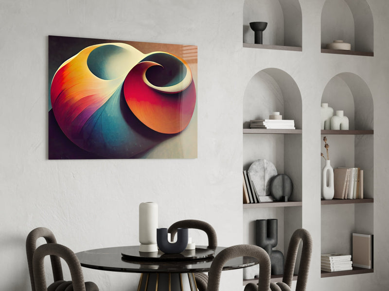 The Shell Glass Art || Designer Collection