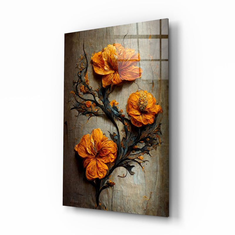 Timeless Flowers Glass Art  || Designer Collection