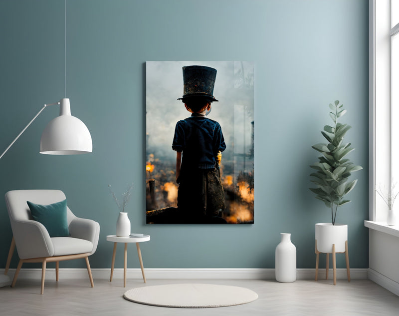 Burning the Past Glass Art  || Designer Collection