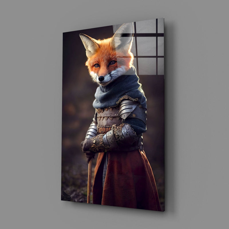 The Fox Glass Wall Art || Designer Collection