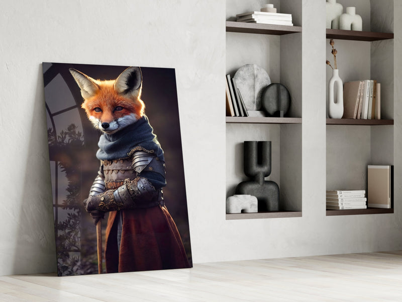The Fox Glass Wall Art || Designer Collection