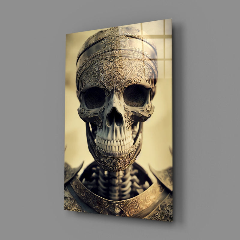 The Immortal Fighter Glass Wall Art || Designer Collection