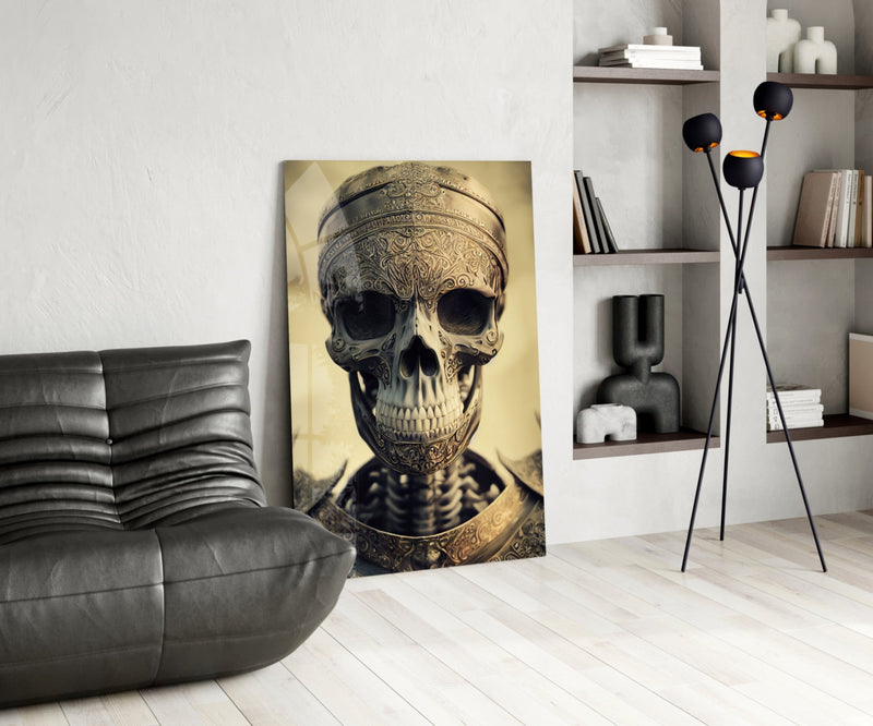 The Immortal Fighter Glass Wall Art || Designer Collection