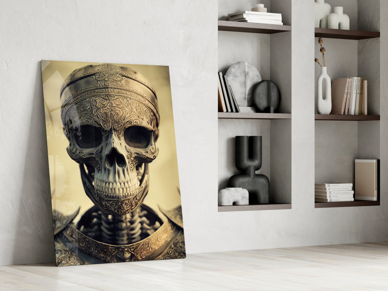 The Immortal Fighter Glass Wall Art || Designer Collection