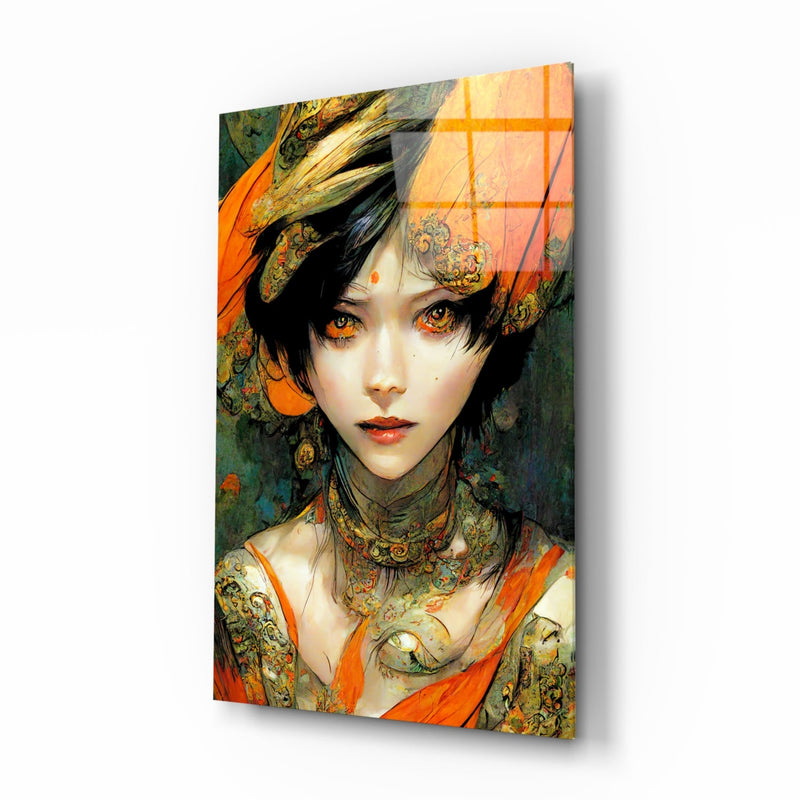 The Elegiac in Eyes Glass Wall Art || Designer Collection