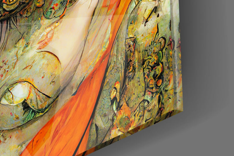 The Elegiac in Eyes Glass Wall Art || Designer Collection