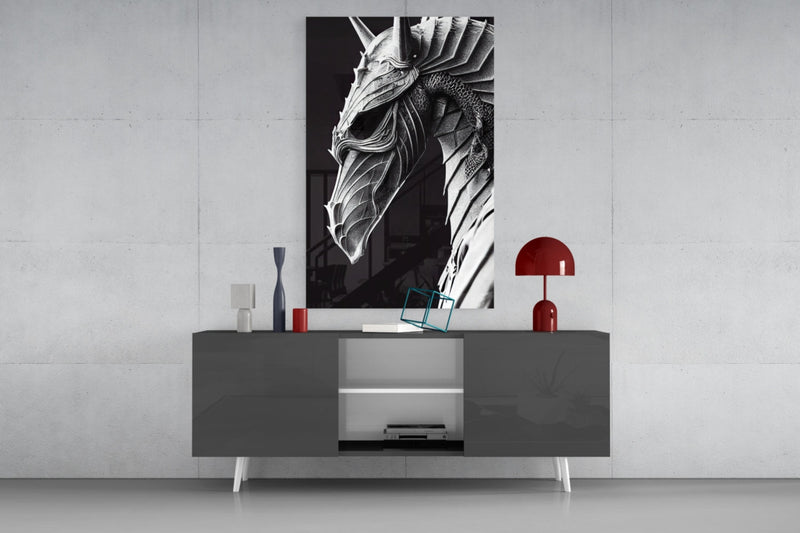 Iron Dragon Glass Art  || Designer Collection