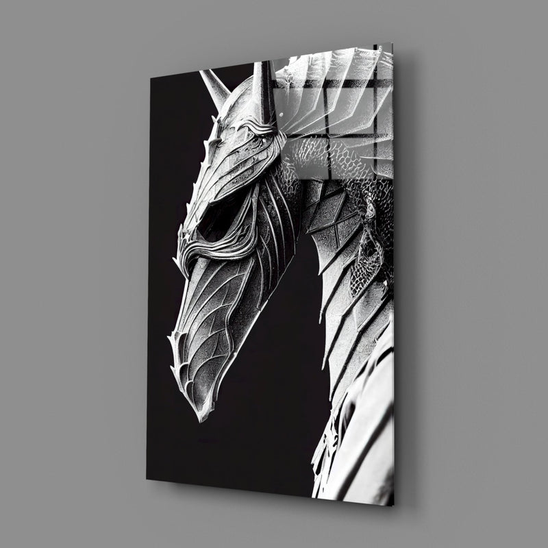 Iron Dragon Glass Art  || Designer Collection