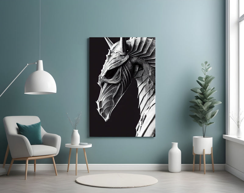 Iron Dragon Glass Art  || Designer Collection