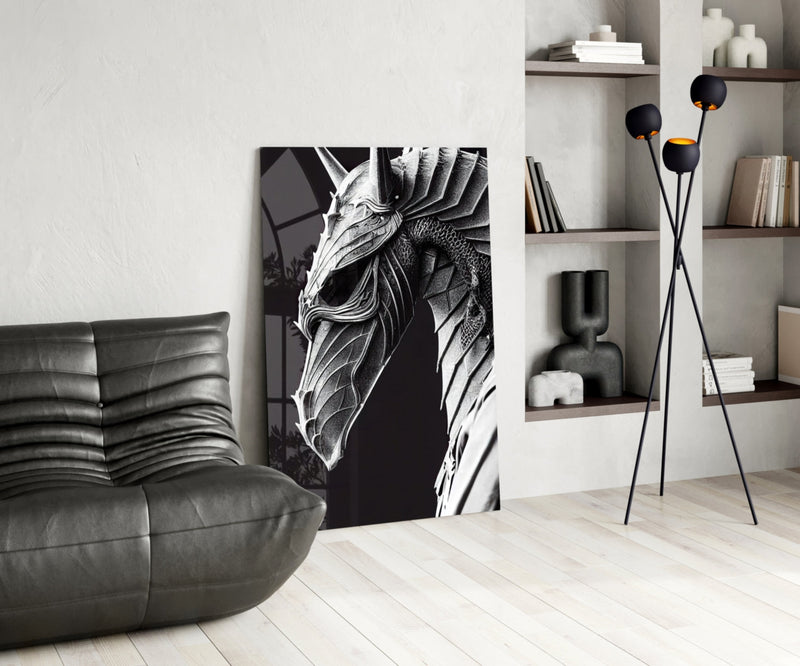 Iron Dragon Glass Art  || Designer Collection