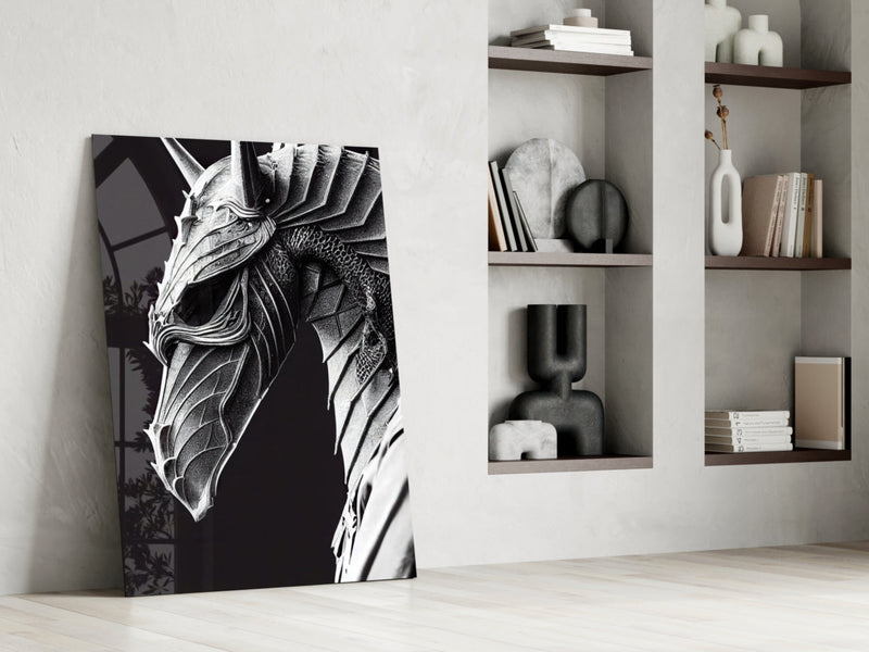 Iron Dragon Glass Art  || Designer Collection