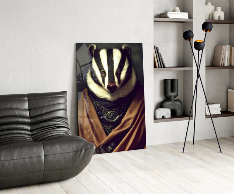 Raccoon Glass Art  || Designer Collection