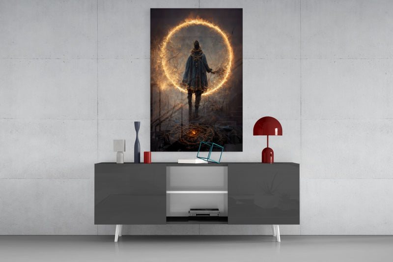 Circle Glass Wall Art || Designer Collection