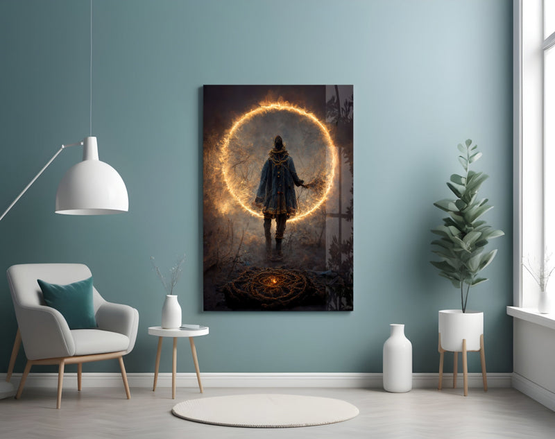 Circle Glass Wall Art || Designer Collection
