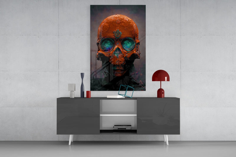 Skull Glass Art  || Designer Collection