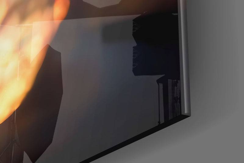 Fire Blooms Glass Art  || Designer Collection