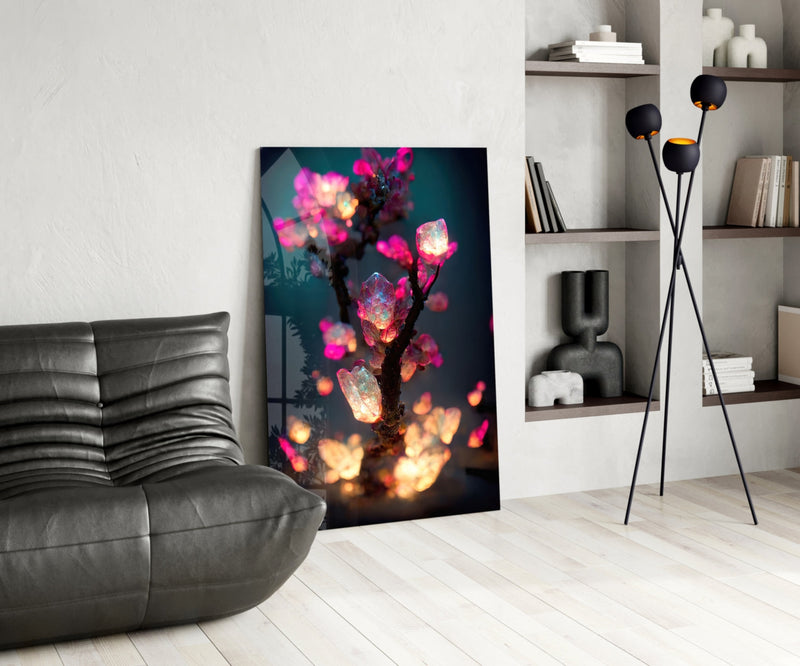 Fire Blooms Glass Art  || Designer Collection