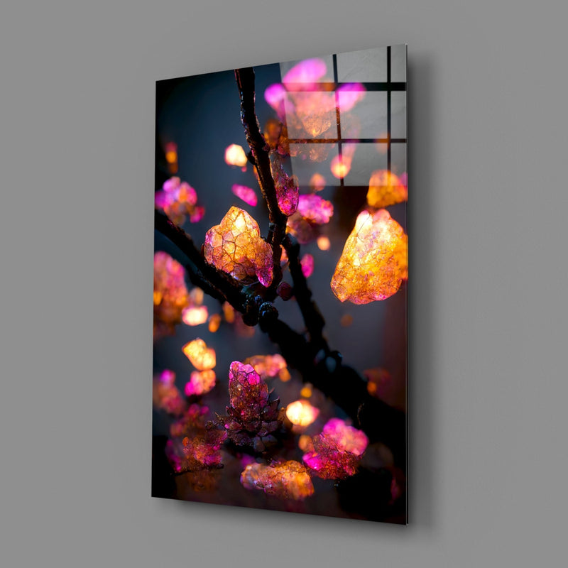 Fire Blooms Glass Art  || Designer Collection