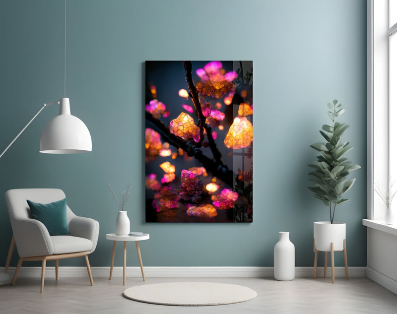 Fire Blooms Glass Art  || Designer Collection