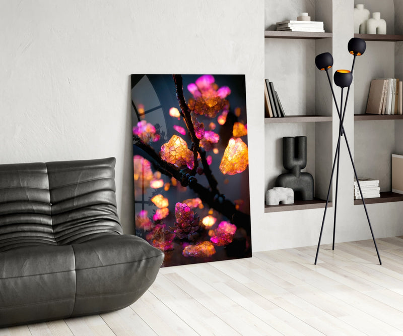 Fire Blooms Glass Art  || Designer Collection