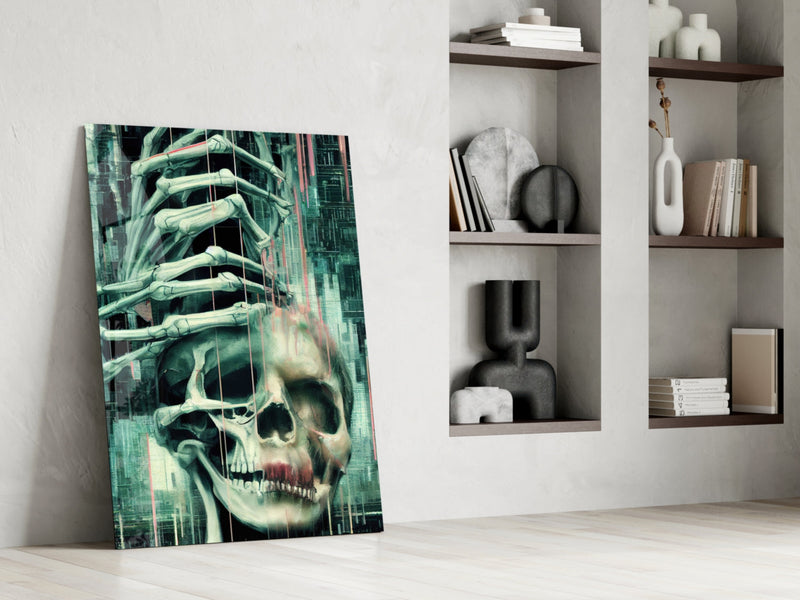 Fall of Skeletons Glass Art  || Designers Collection