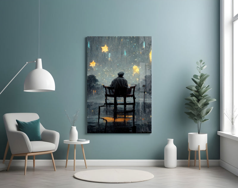 Star Rain Glass Art  || Designer Collection