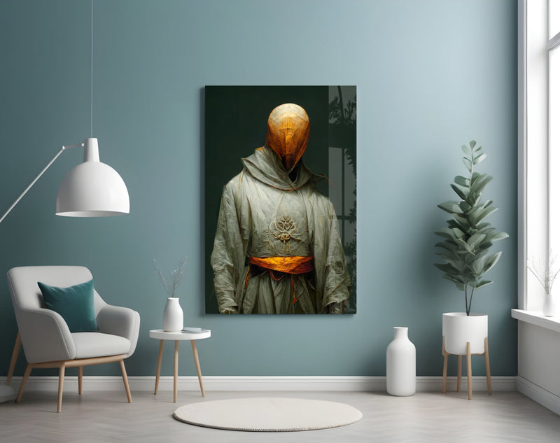 Headless Monk Glass Art  || Designer Collection
