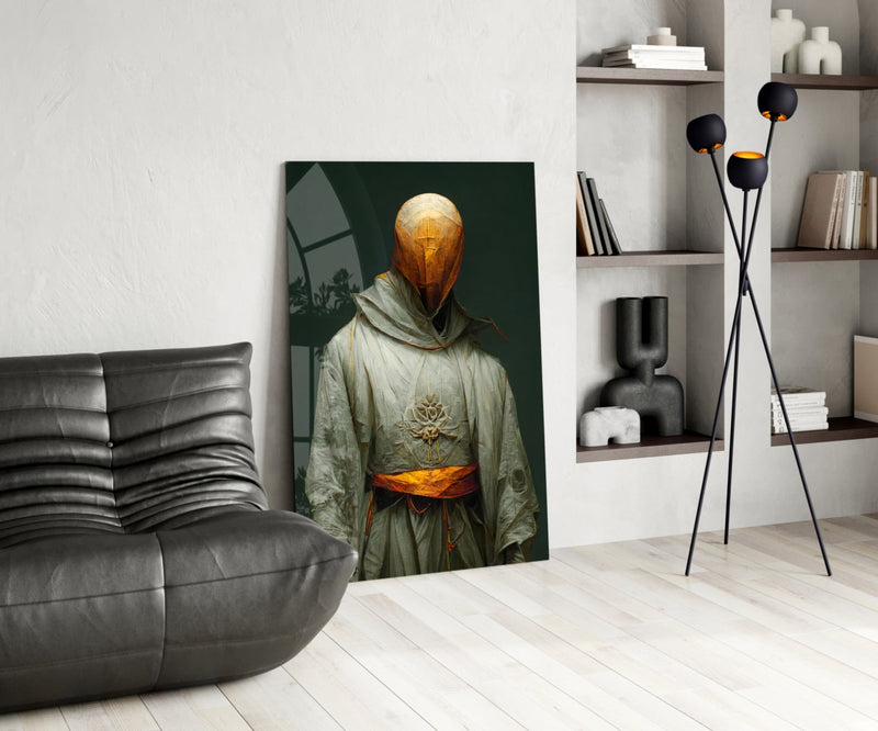 Headless Monk Glass Art  || Designer Collection