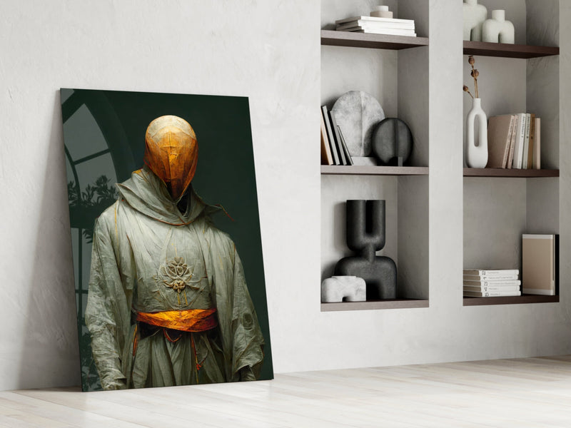 Headless Monk Glass Art  || Designer Collection