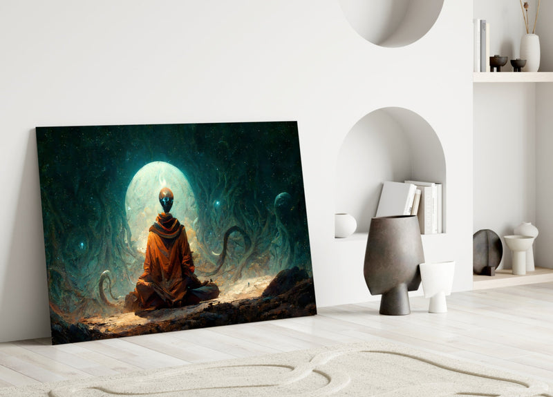 Meditation Glass Art  || Designer Collection