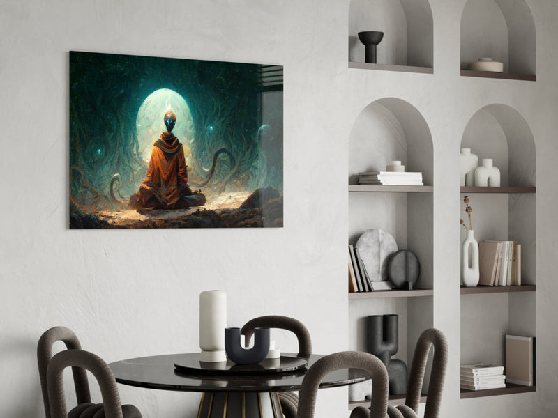 Meditation Glass Art  || Designer Collection