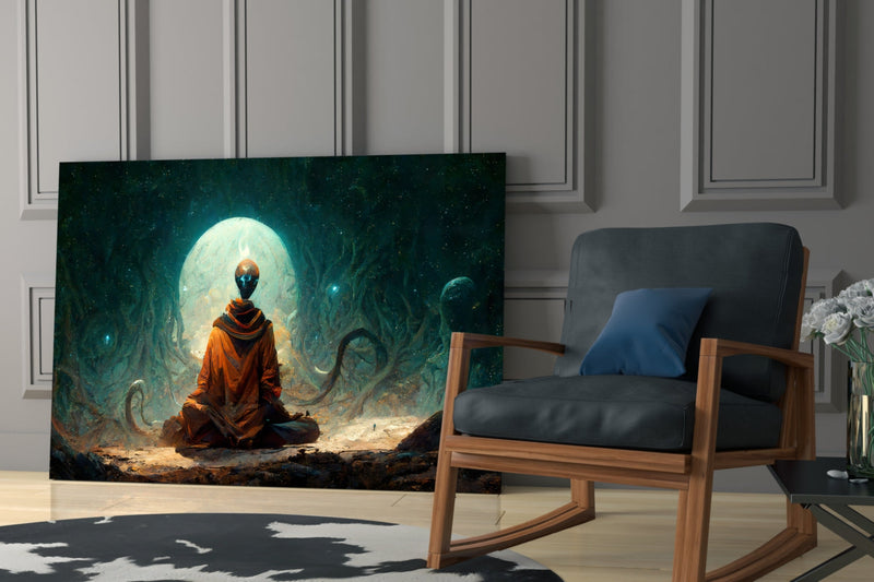 Meditation Glass Art  || Designer Collection