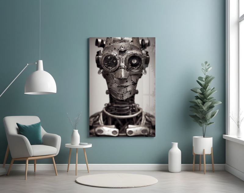 To be a Machine Glass Wall Art || Designer Collection