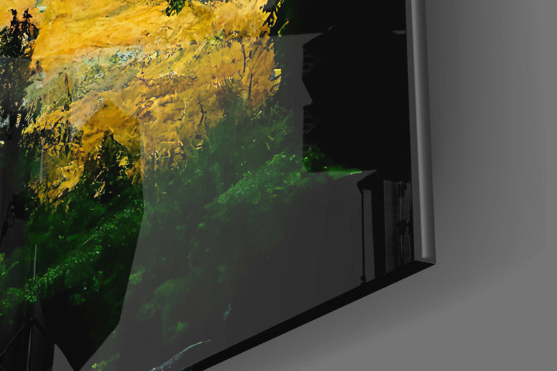 Cloudy Day Glass Glass Art  || Designer Collection