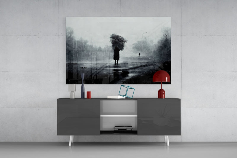 Loneliness Glass Art  || Designer Collection