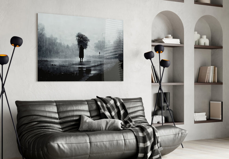 Loneliness Glass Art  || Designer Collection