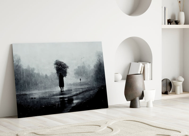 Loneliness Glass Art  || Designer Collection