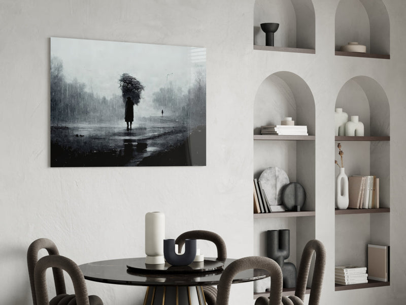 Loneliness Glass Art  || Designer Collection