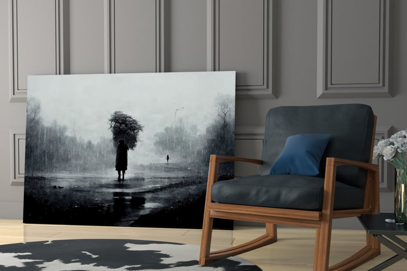 Loneliness Glass Art  || Designer Collection