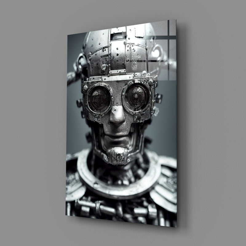 Humachine" Glass Wall Art  || Designer Collection